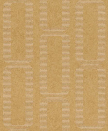 Rasch Textil 301846 Linen House Cube Golden Yellow - tapeta geometryczna