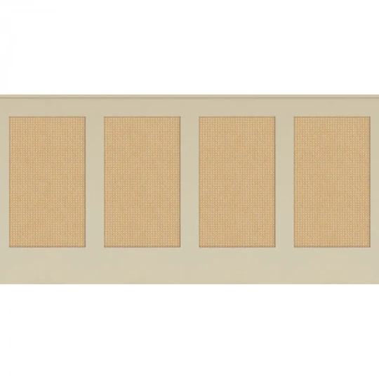 Caselio 106231000 Reliefs Canework Base S Beige - border imitujący plecionkę z trzciny