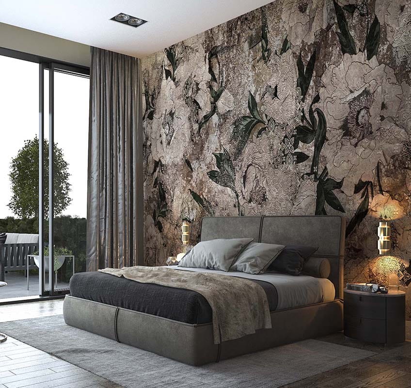 Mural Wonderwall Fleur Scharme 35 0748 04 Scarlet