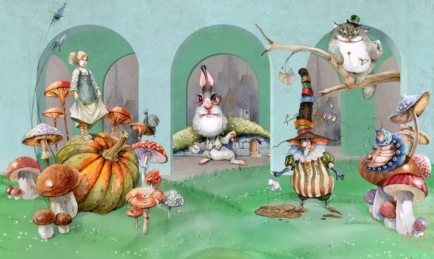 Mural Wonderwall Kids Fantasy 35 0836 03 Alice