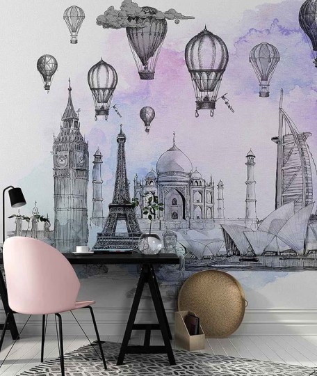 Mural Wonderwall Kids Fantasy 35 0830 07 Go to Travel