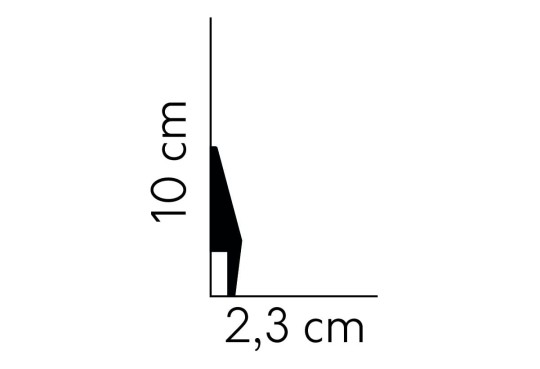 Listwa podłogowa Mardom MD016P lakierowana