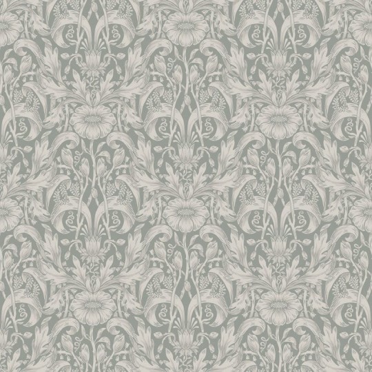 Sandberg 835-48 Lofstad Emil Garden Green - tapeta w medaliony roślinne