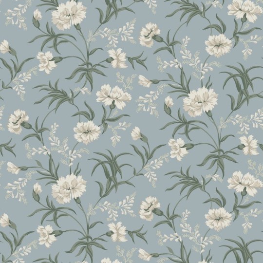 Sandberg 832-37 Lofstad Emilie Sky Blue - tapeta w kwiaty