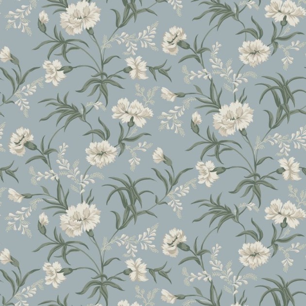 Sandberg 832-37 Lofstad Emilie Sky Blue - tapeta w kwiaty
