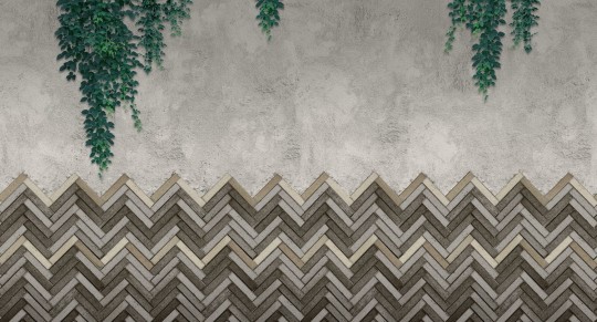 Mural Muance Fishbone bricks MU12047