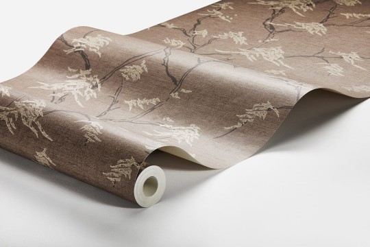 Boras Tapeter 3102 Eastern Simplicity Temple Tree Red - tapeta w gałęzie japońskich drzewek