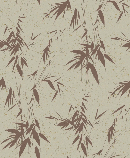 Boras Tapeter 3112 Eastern Simplicity Ink Bamboo Red - tapeta w liście bambusa