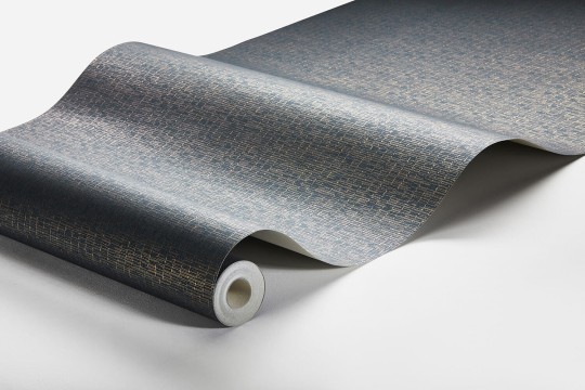 Boras Tapeter 3125 Eastern Simplicity Kyoto Grid Blue - tapeta geometryczna w japońskim stylu