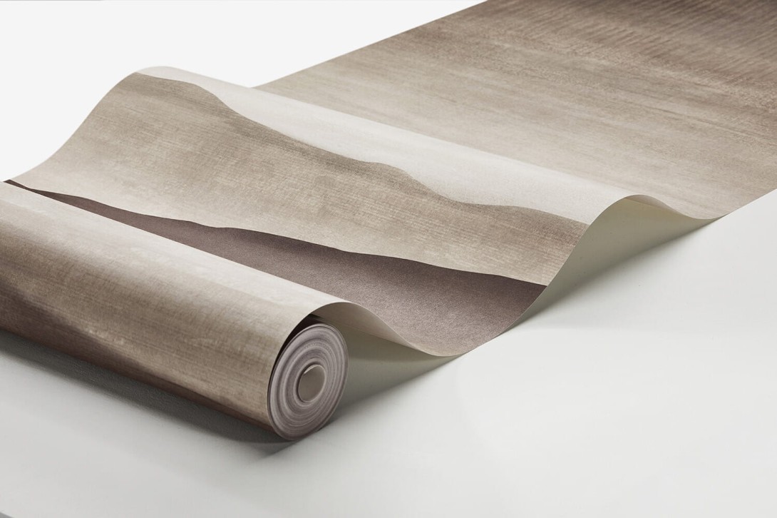 Boras Tapeter 3140 Eastern Simplicity Twilight Landscape Brown - mural z pustynnym krajobrazem