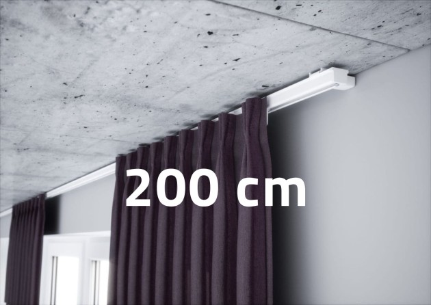 Szyna karniszowa pojedyncza Creativa ZS-200 Biała
