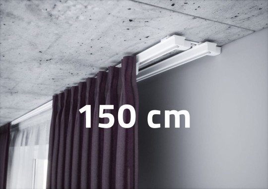 Szyna karniszowa podwójna Creativa ZS2-150 Biała