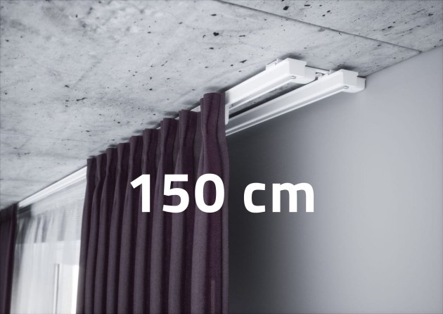 Szyna karniszowa podwójna Creativa ZS2-150 Biała