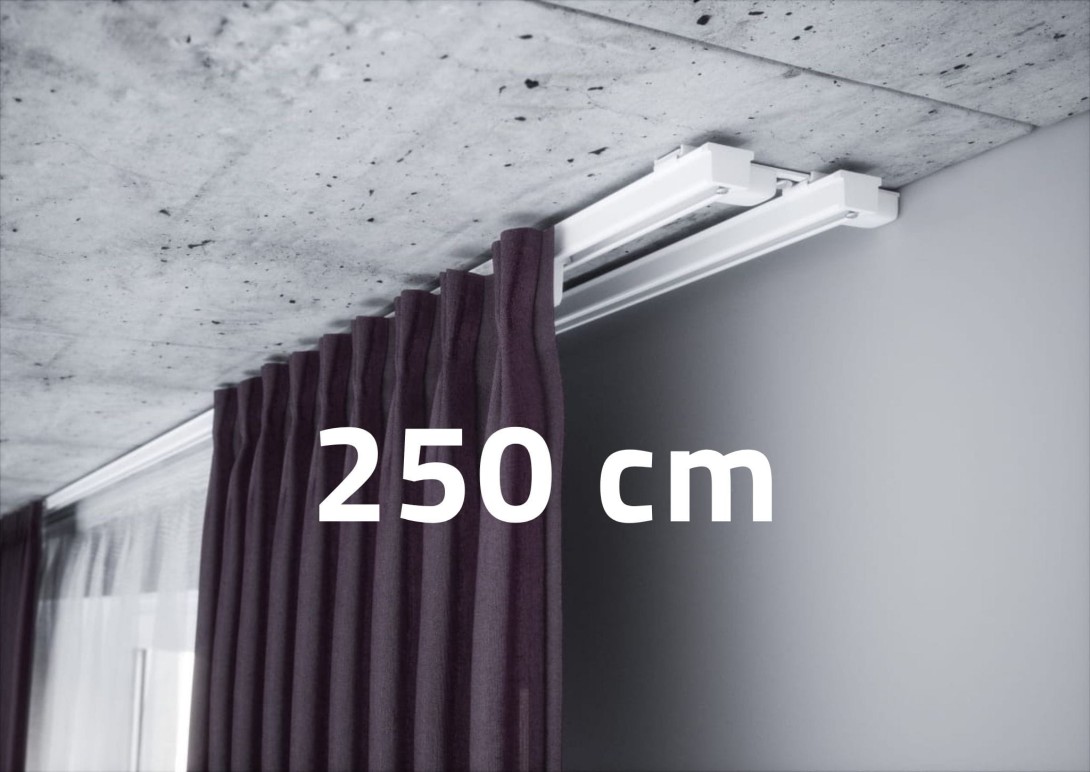 Szyna karniszowa podwójna Creativa ZS2-250 Biała