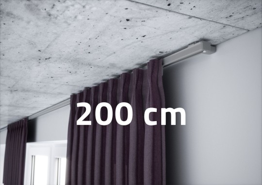 Szyna karniszowa pojedyncza Creativa ZS-200 Szara