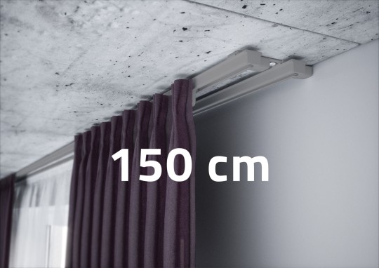 Szyna karniszowa podwójna Creativa ZS2-150 Szara