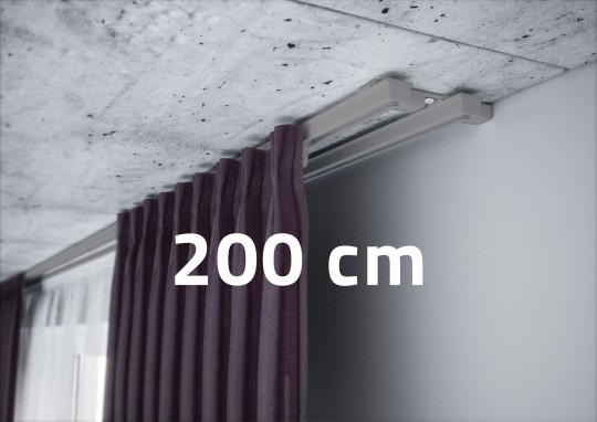 Szyna karniszowa podwójna Creativa ZS2-200 Szara