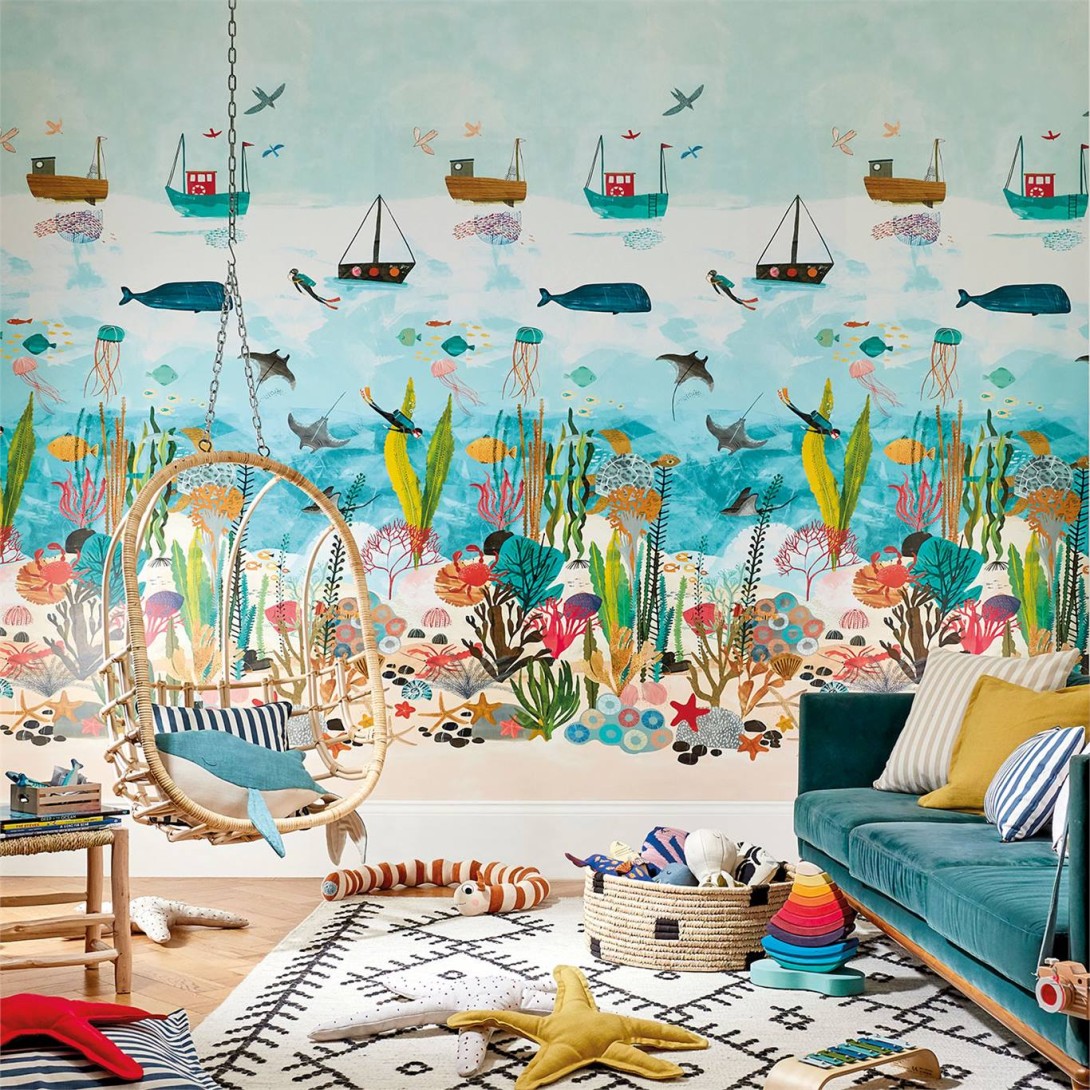 Mural Harlequin Book Of Little Treasures 112648 Above And Below
