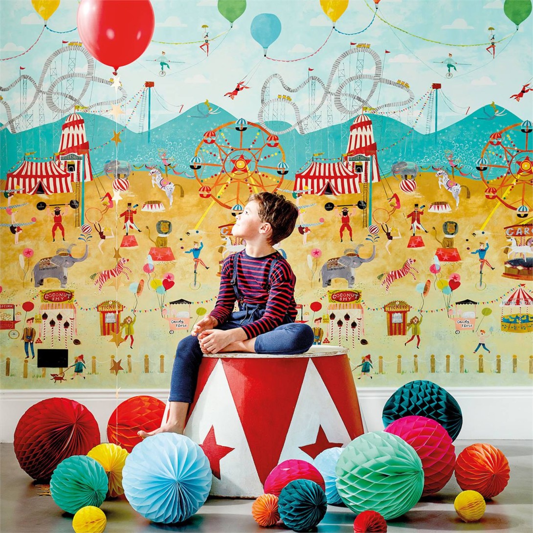 Mural Harlequin Book Of Little Treasures 112647 Lifes A Circus