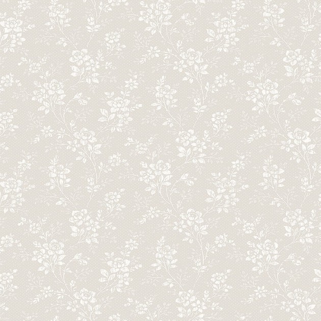 Boras Tapeter 1184 Woodland Hip Rose - szara tapeta w kwiaty