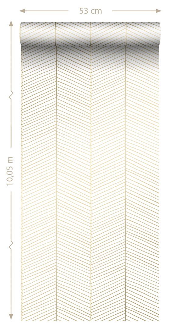 Tapeta Esta Black & White With A Splash Of Gold 139135 Herring Bone