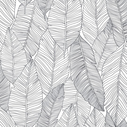 Tapeta Esta Black & White With A Splash Of Gold 139011 Pen Drawn Leabes