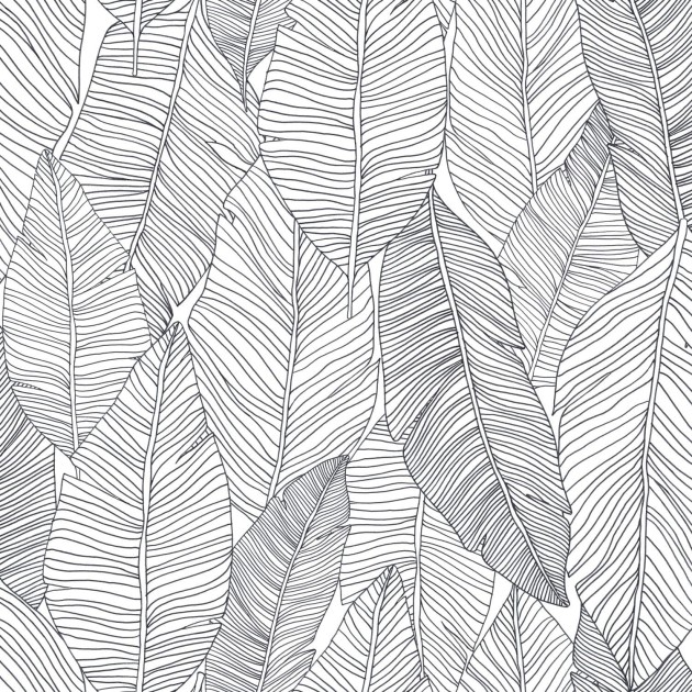 Tapeta Esta Black & White With A Splash Of Gold 139011 Pen Drawn Leabes