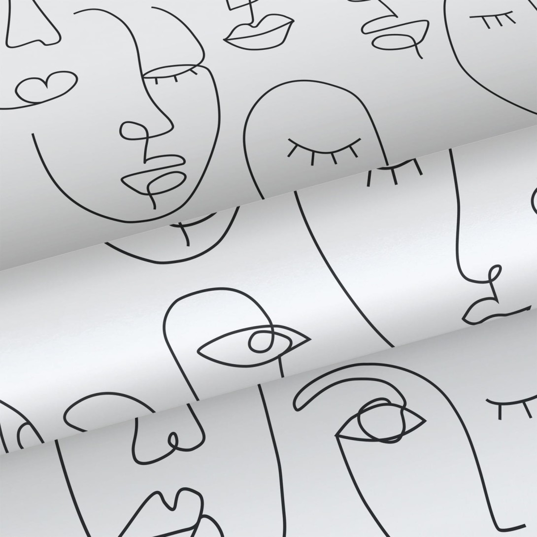 Tapeta Esta Black & White With A Splash Of Gold 139145 Faces