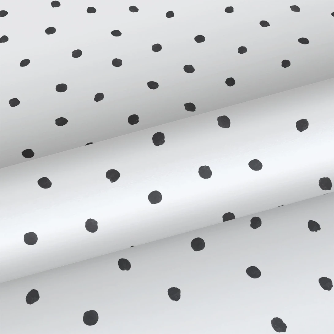 Tapeta Esta Black & White With A Splash Of Gold 138934 Polka Dots