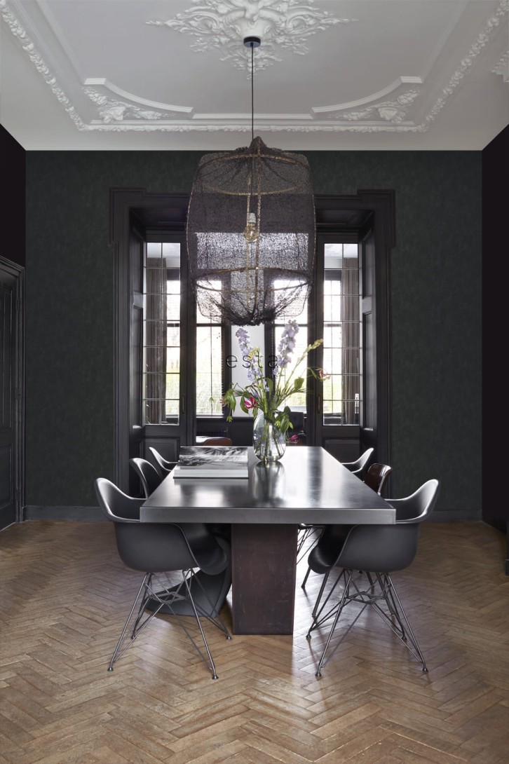 Tapeta Esta Black & White With A Splash Of Gold 136408 Plain with Painterly Effect