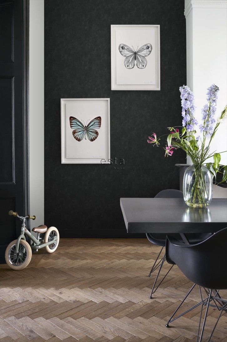Tapeta Esta Black & White With A Splash Of Gold 136408 Plain with Painterly Effect