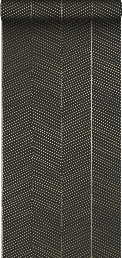 Tapeta Esta Black & White With A Splash Of Gold 139136 Herring Bone