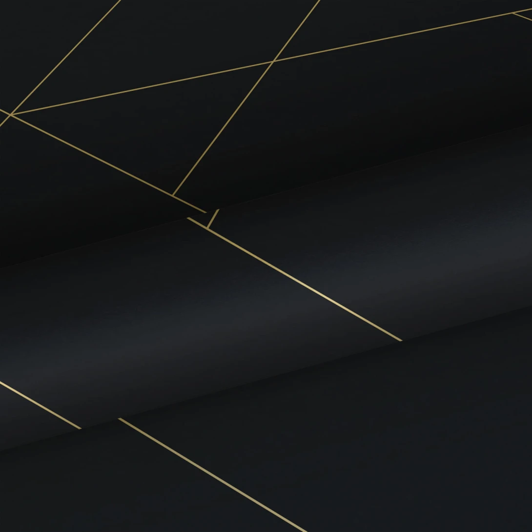 Tapeta Esta Black & White With A Splash Of Gold 139144 Graphic Lines
