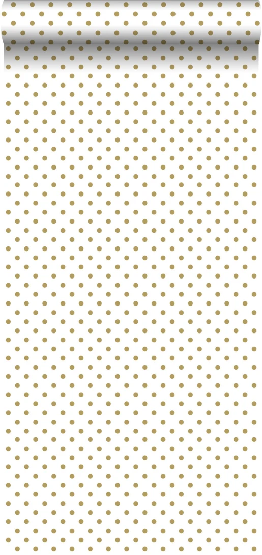 Tapeta Esta Black & White With A Splash Of Gold 139113 Polka Dots