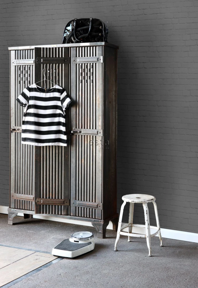 Tapeta Esta Black & White With A Splash Of Gold 138535 Brick Wall