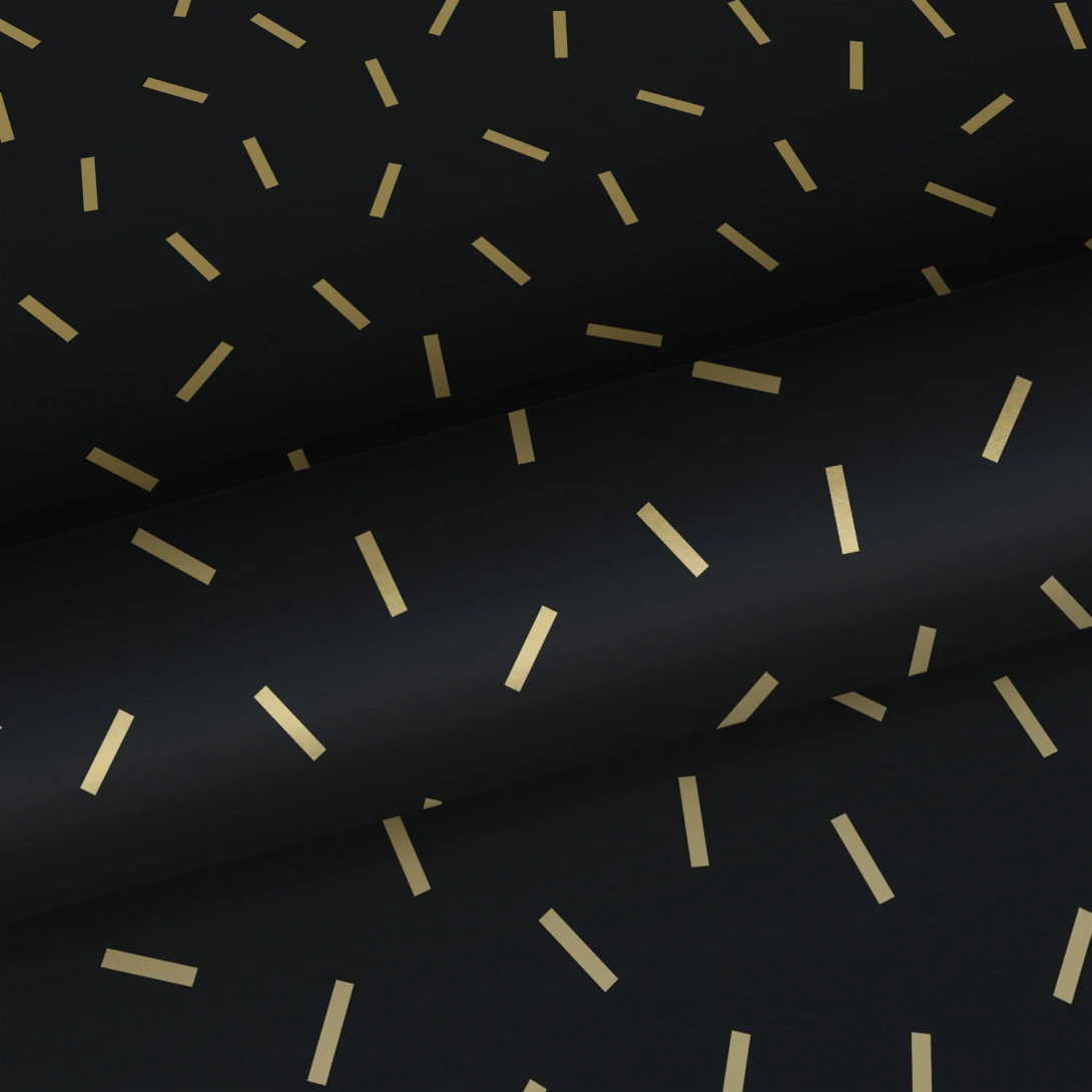 Tapeta Esta Black & White With A Splash Of Gold 139128 Polka Dots