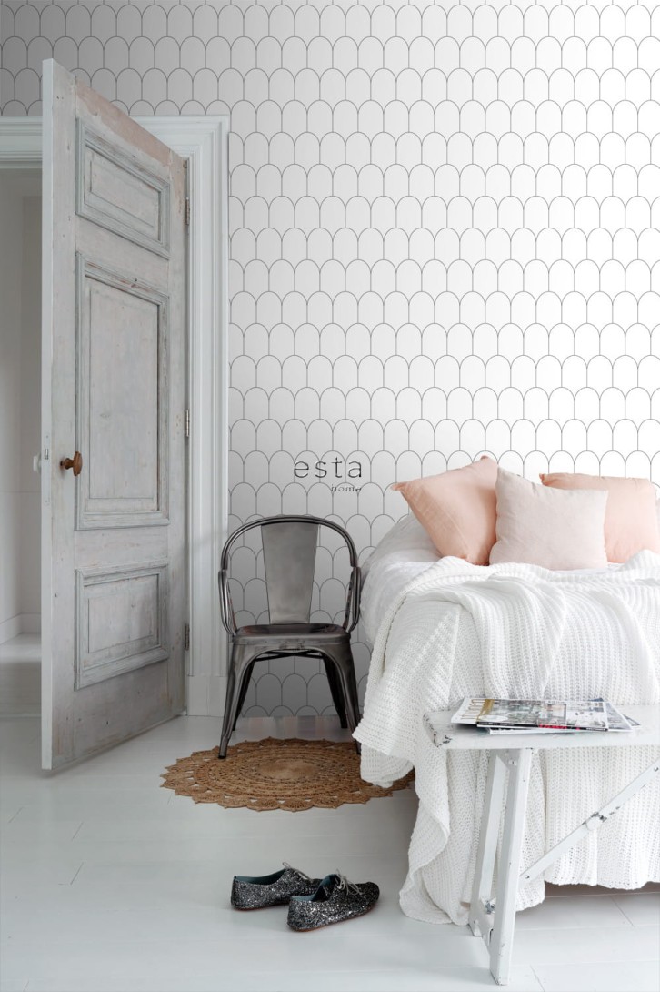 Tapeta Esta Black & White With A Splash Of Gold 139140 Art Deco Motif