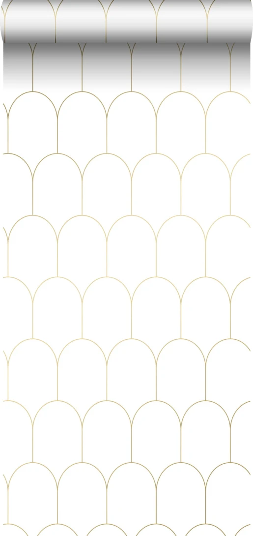 Tapeta Esta Black & White With A Splash Of Gold 139139 Art Deco Motif