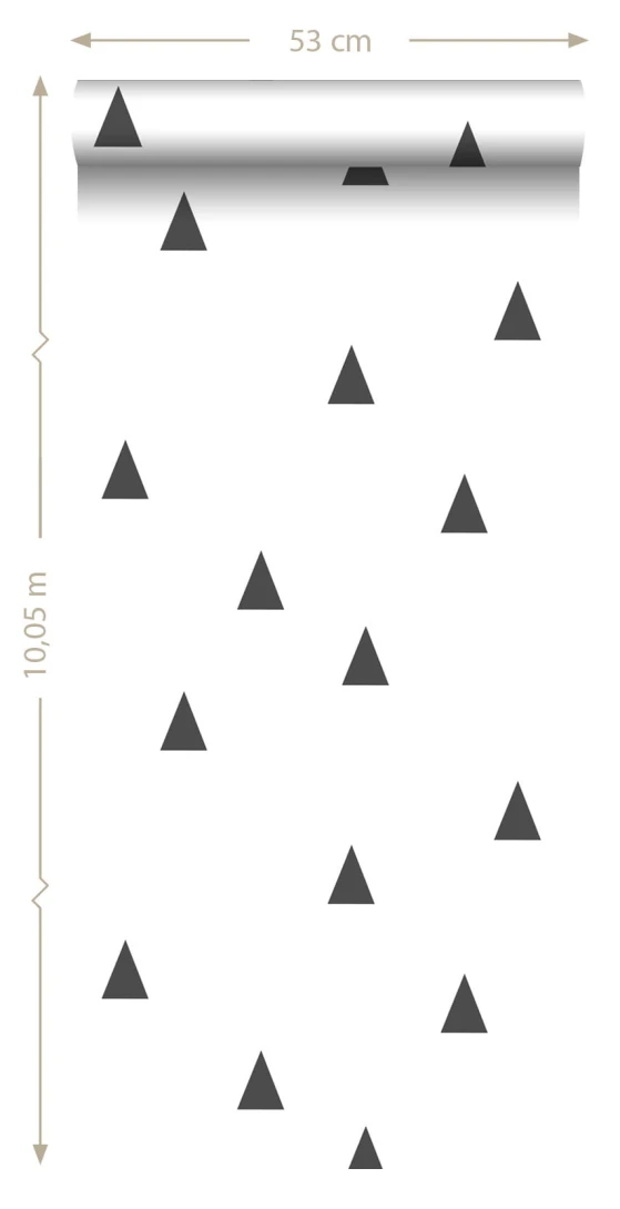 Tapeta Esta Black & White With A Splash Of Gold 138942 Graphical Triangles