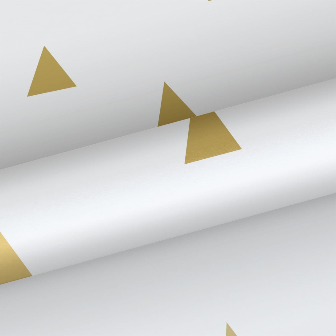 Tapeta Esta Black & White With A Splash Of Gold 138943 Graphical Triangles