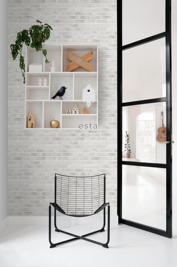 Tapeta Esta Black & White With A Splash Of Gold 139137 Brick Wall