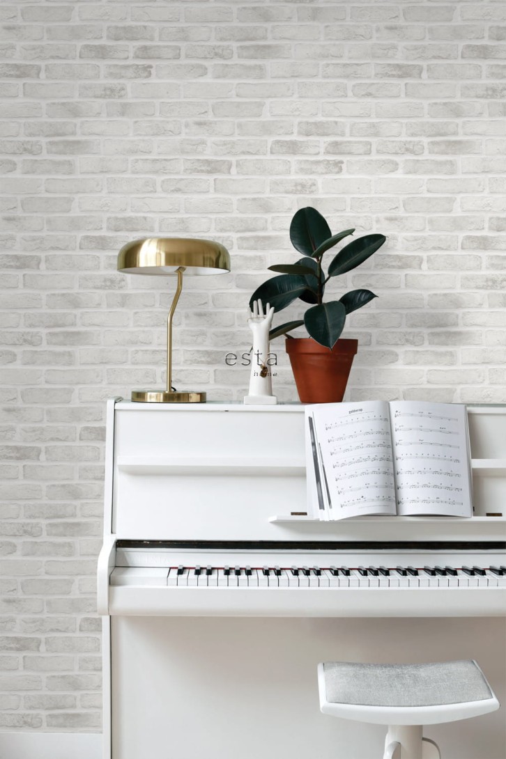 Tapeta Esta Black & White With A Splash Of Gold 139137 Brick Wall