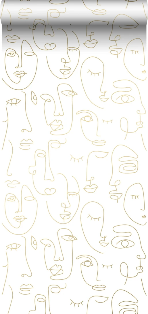 Tapeta Esta Black & White With A Splash Of Gold 139146 Faces