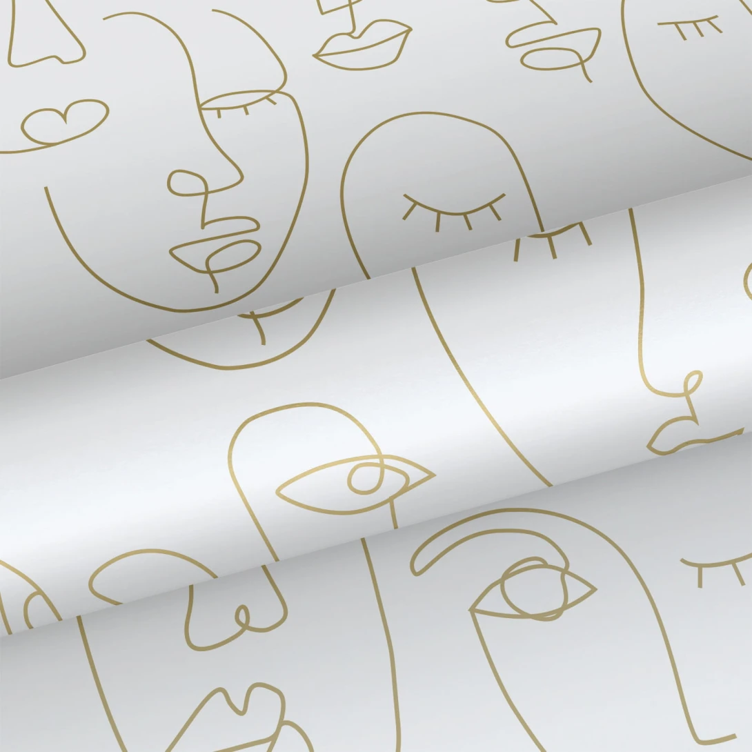 Tapeta Esta Black & White With A Splash Of Gold 139146 Faces