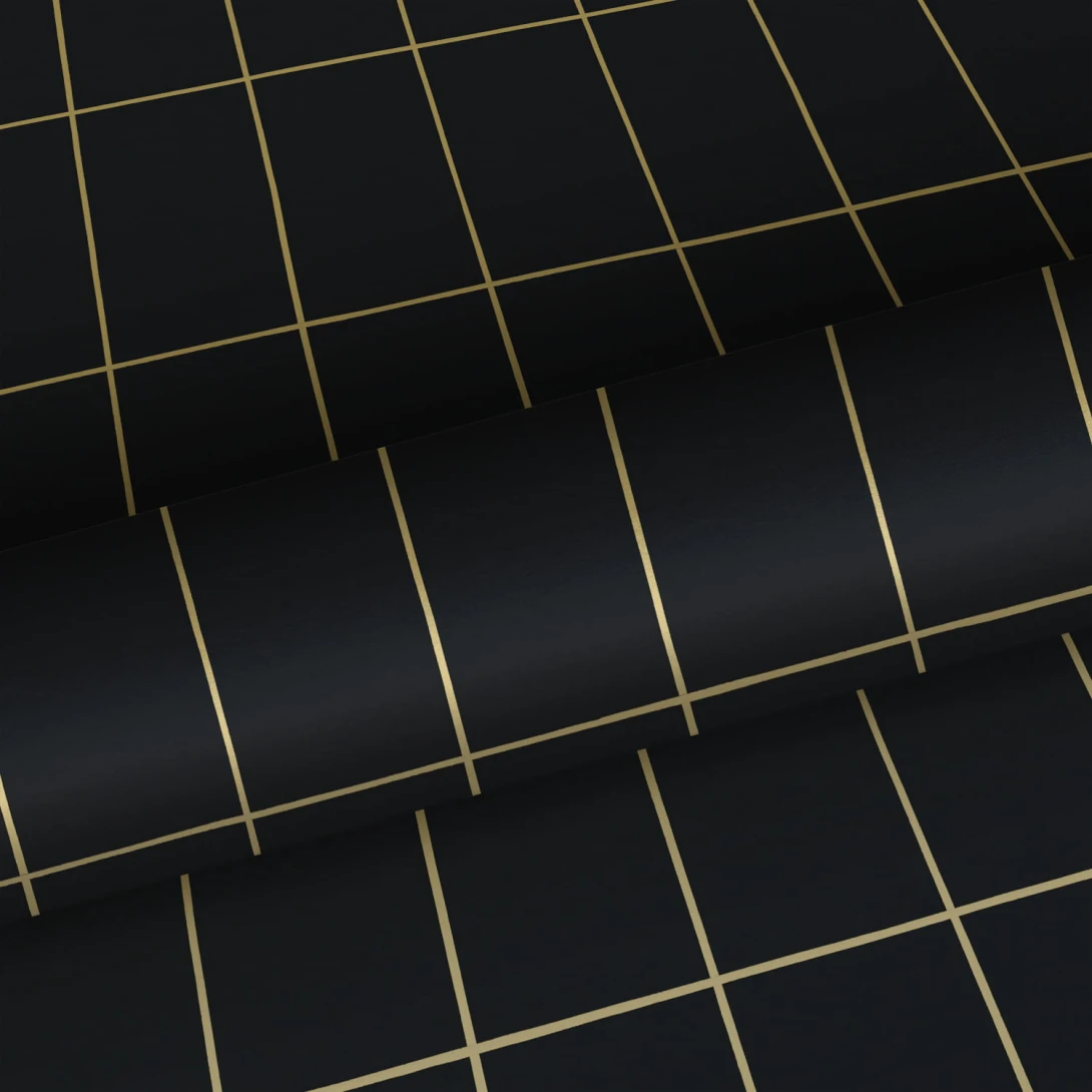 Tapeta Esta Black & White With A Splash Of Gold 139132 Small Tiles
