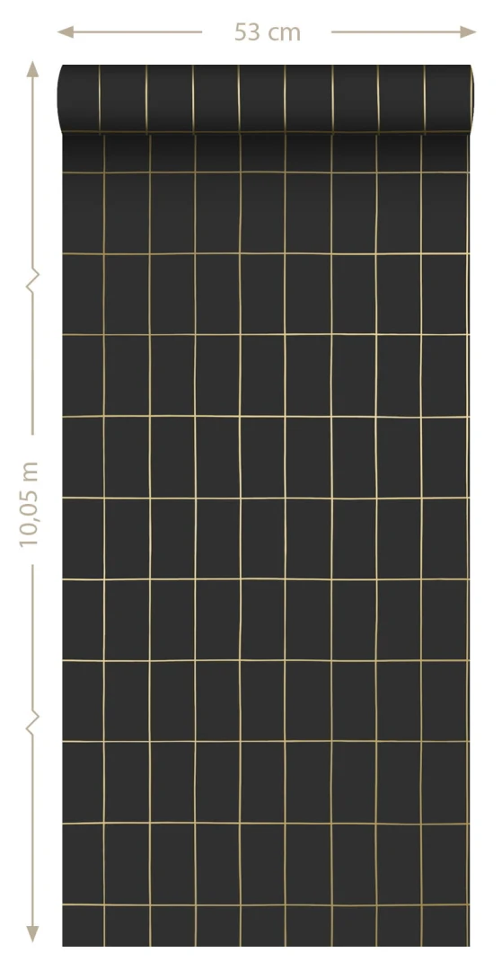 Tapeta Esta Black & White With A Splash Of Gold 139132 Small Tiles