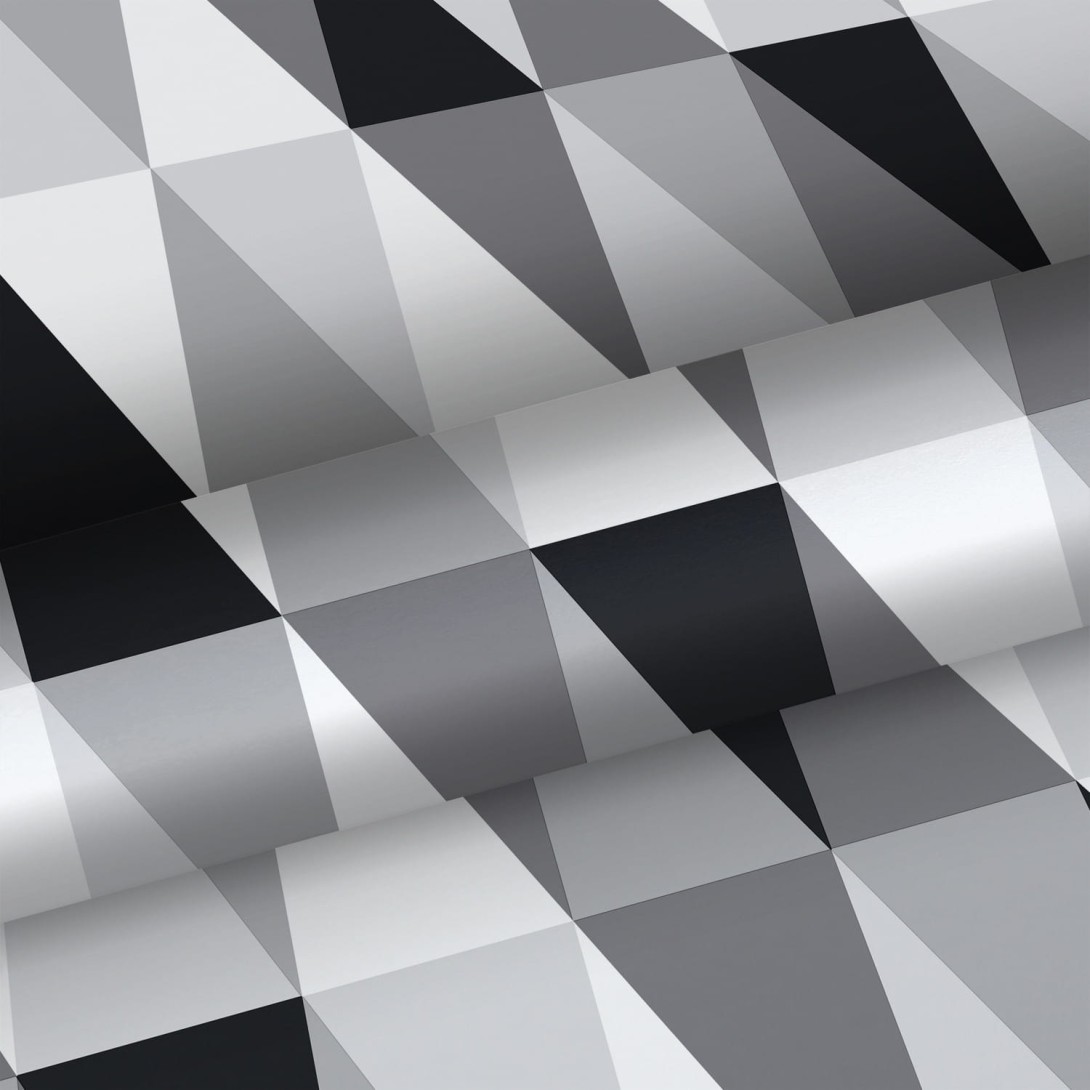 Tapeta Esta Black & White With A Splash Of Gold 139121 Graphical Triangles