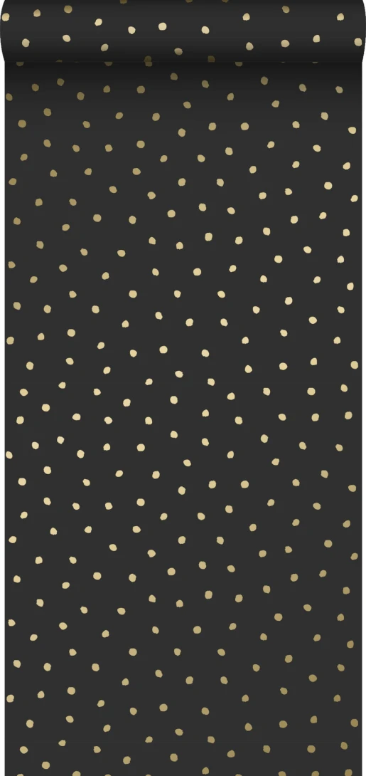 Tapeta Esta Black & White With A Splash Of Gold 139122 Dots