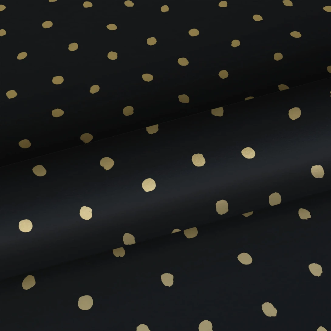 Tapeta Esta Black & White With A Splash Of Gold 139122 Dots