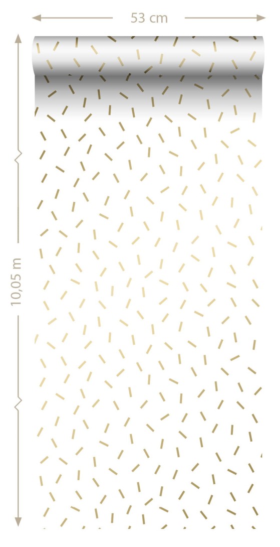 Tapeta Esta Black & White With A Splash Of Gold 139127 Graphic Motif
